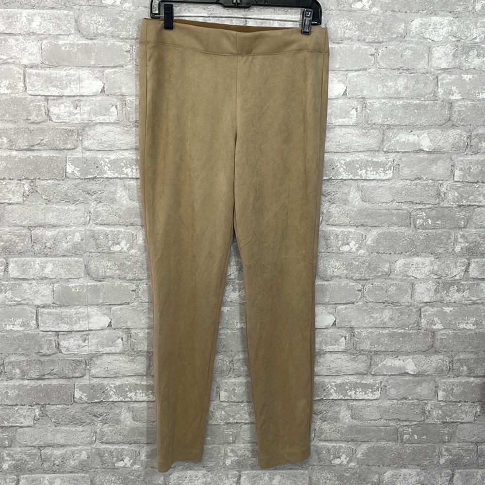 Max Studio Faux Suede Skinny Pull On Pants